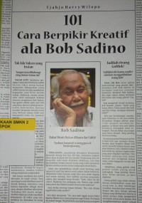 101 Cara Berfikir Kreatif Ala Bob Sadino